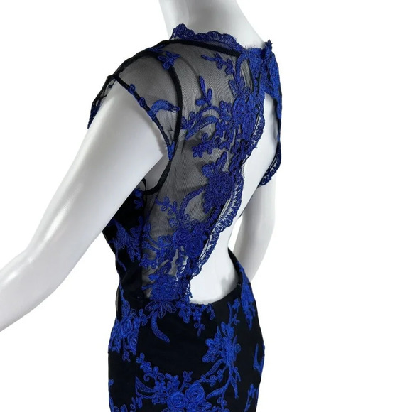 Adrianna Papell Hailey 4 Mermaid Backless Prom Dress Sequin Formal HOCO Gown - Picture 4 of 16